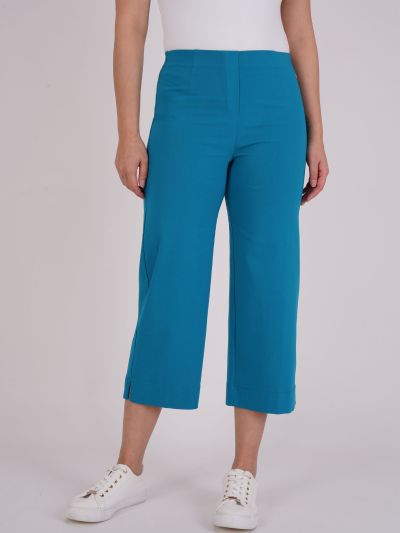 PennyPlain Wide Leg Bengaline - Teal