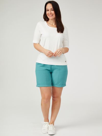 PennyPlain Linen Shorts - Sea Green