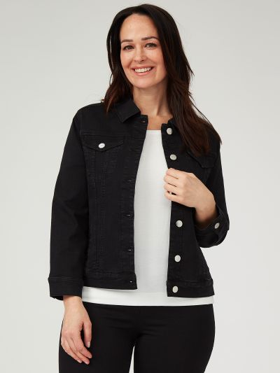 PennyPlain Denim Style Jacket - Black Wash