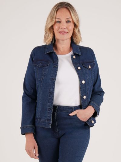 PennyPlain Denim Style Jacket - Denim Wash