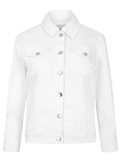 PennyPlain Denim Style Jacket - White Wash