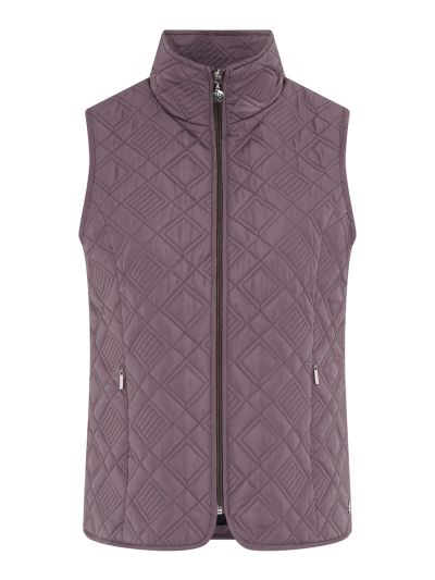 PennyPlain Diamond Quilt Gilet - Mink