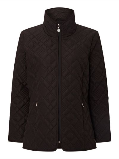 PennyPlain Diamond Quilt Jacket - Black