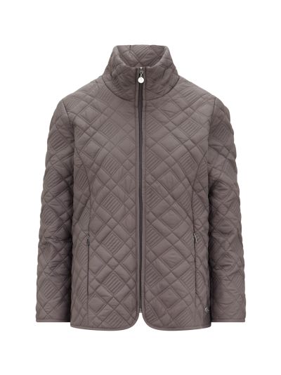 PennyPlain Diamond Quilt Jacket - Mink