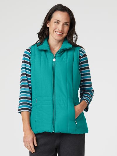 PennyPlain Quilt Gilet - Teal