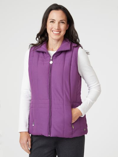 PennyPlain Quilt Gilet - Amethyst
