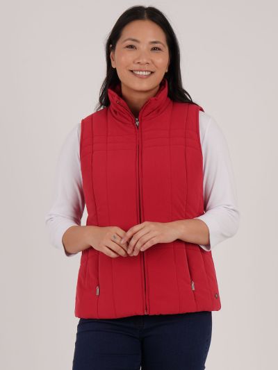PennyPlain Quilt Gilet - Paprika