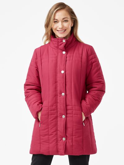PennyPlain Quilt Coat - Berry