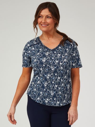 TIGI Lattice Trim Print Top