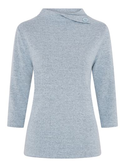 TIGI Split Glacier Turtleneck Top