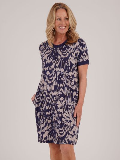 TIGI Mono Tribal Print Tunic Dress
