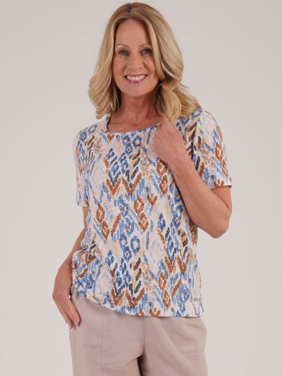 TIGI Ikat Print Top