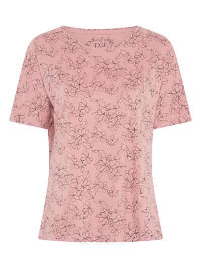 TIGI Dusk Flint Sketch Floral Pyjama Top