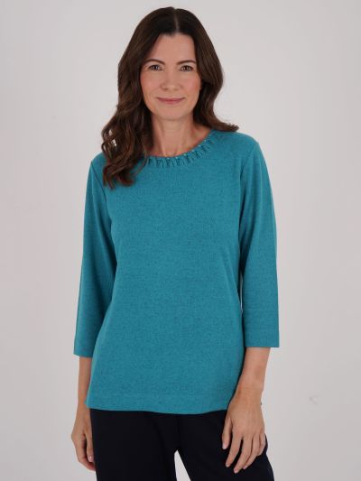 TIGI Looped Neck Detail Top