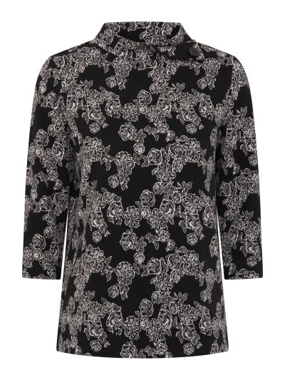 TIGI Mono Floral Jacquard Top