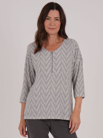 TIGI Chevron Zip Front Top