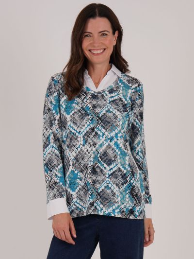 TIGI Mosiac Print 2 In 1 Top