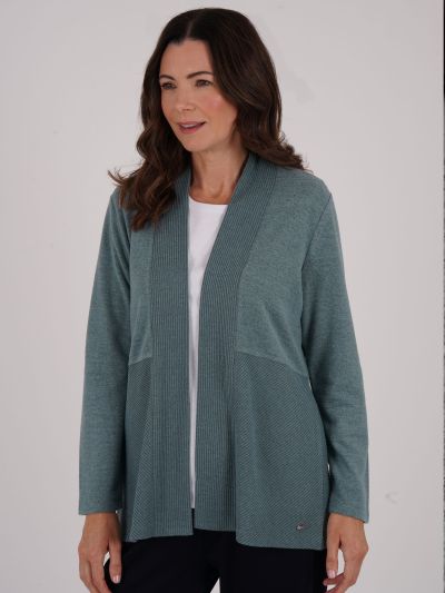 TIGI Ribbed Mock Cardi