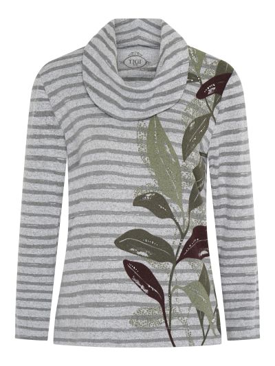 TIGI Stripe And Leaf Placement Top