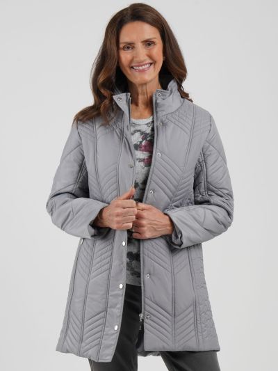 TIGI Chevron Quilt Coat