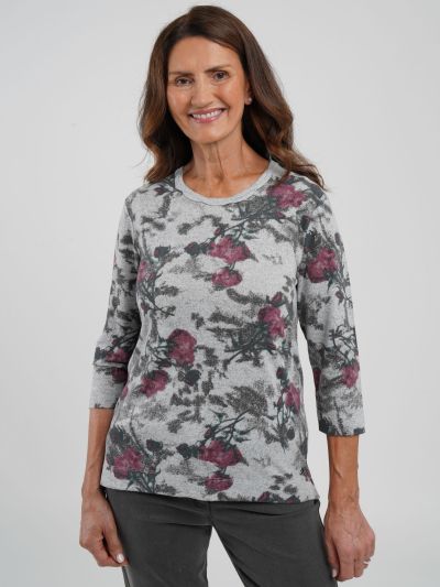 TIGI Vintage Rose Plaited Neck Top