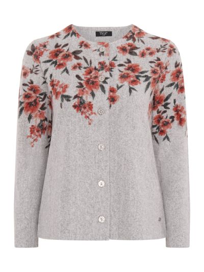 TIGI  Button Up Printed Cardi