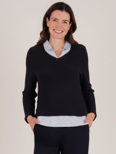 TIGI  Shirt Detail Jumper