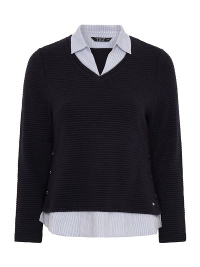 TIGI  Shirt Detail Jumper