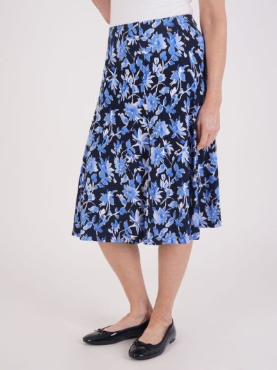 TIGI Floral Jersey Skirt - Regular