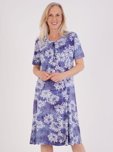 TIGI Batik Style Floral Print Dress