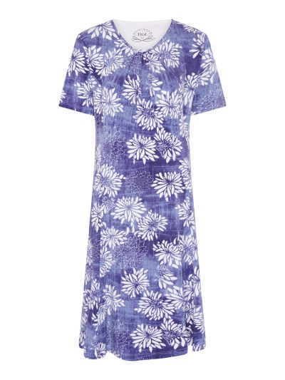 TIGI Batik Style Floral Print Dress