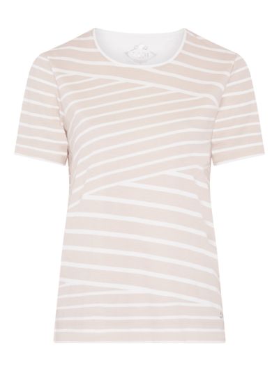 TIGI Cross Cut Detail Stripe Top