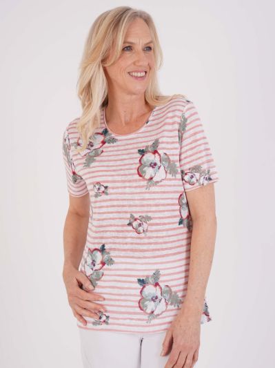 TIGI Stripe And Poppy Bloom Top
