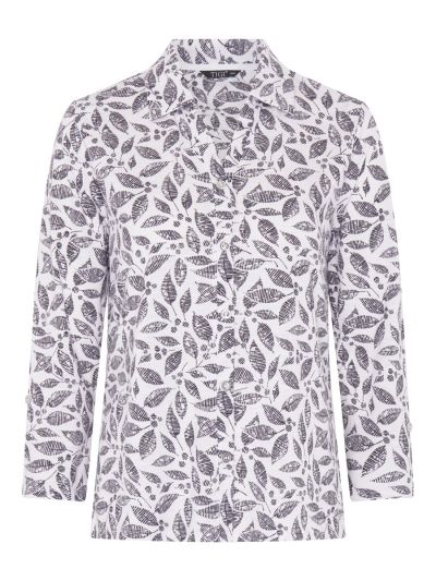 TIGI Etched Leaf Mock Shirt
