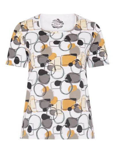 TIGI Mod Eco Abstract Print Top