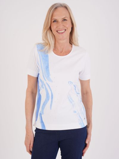 TIGI Splash Placement Print Top