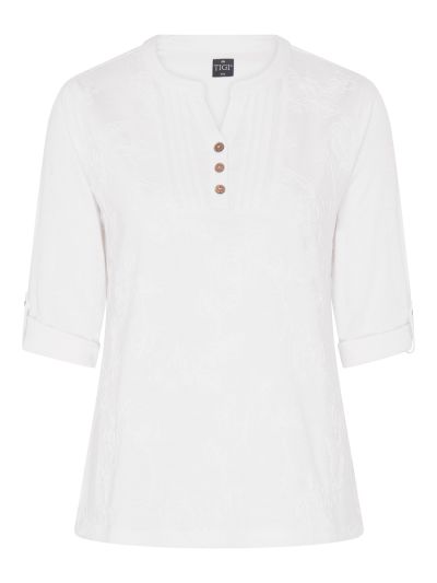 TIGI Dori Embroidery Jersey Top