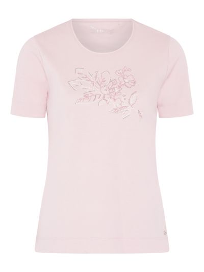 TIGI Leaf Centred Embroidered Top