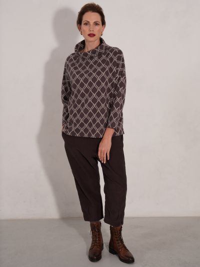 VIZ-A-VIZ Corduroy Trousers - Dark Latte