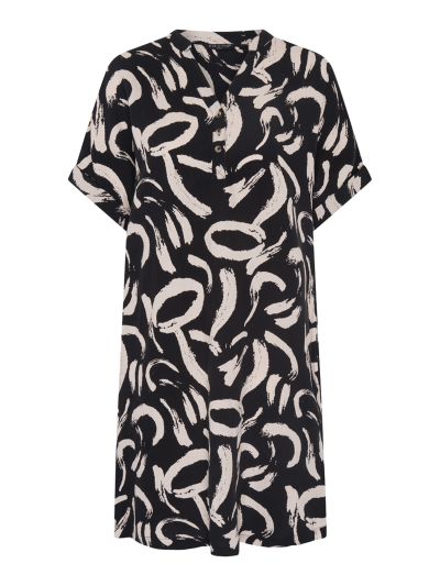 VIZ-A-VIZ Abstract Print Dress