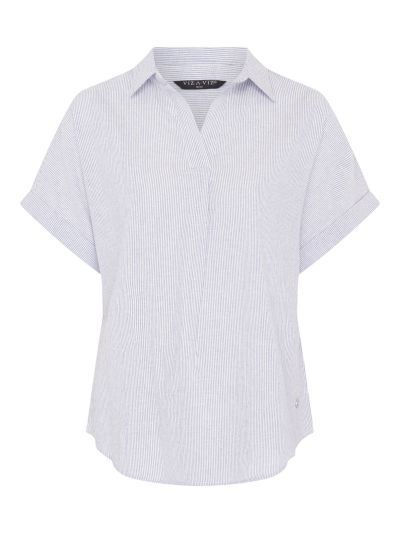 VIZ-A-VIZ Yarn Dyed Stripe Shirt