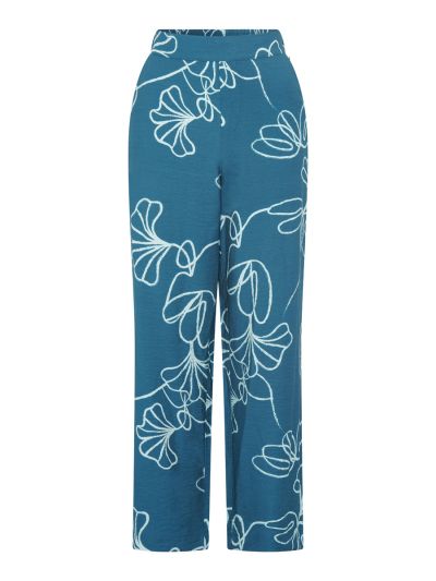 VIZ-A-VIZ Linear Floral Print Relaxed Fit Trousers
