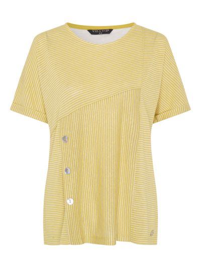 VIZ-A-VIZ Constrast Stripe Top