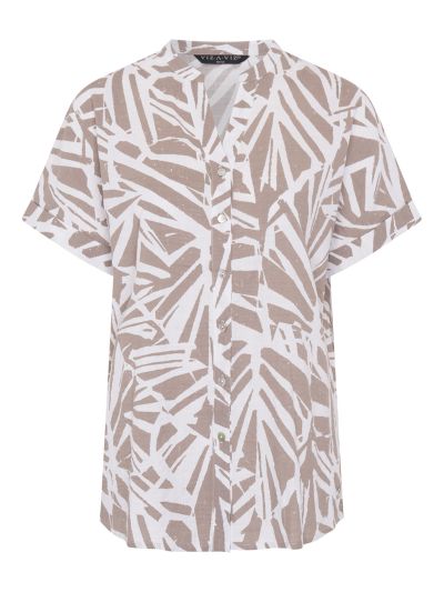 VIZ-A-VIZ Abstract Print Shirt