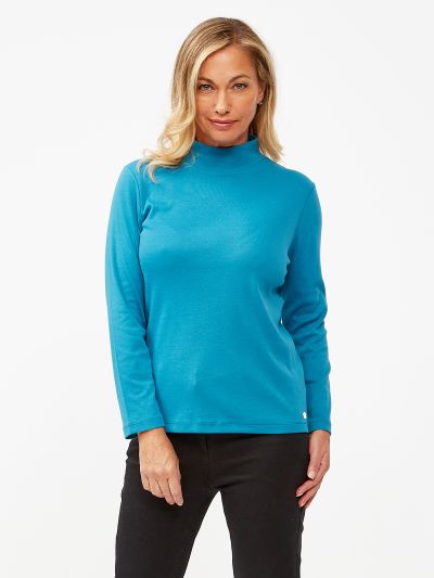PENNY PLAIN  Wedgewood High Neck Top
