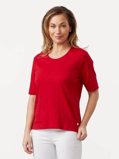 PENNY PLAIN  Essential Red T-shirt