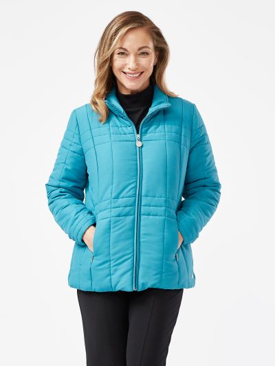 PENNY PLAIN  Teal Quilted Jacket