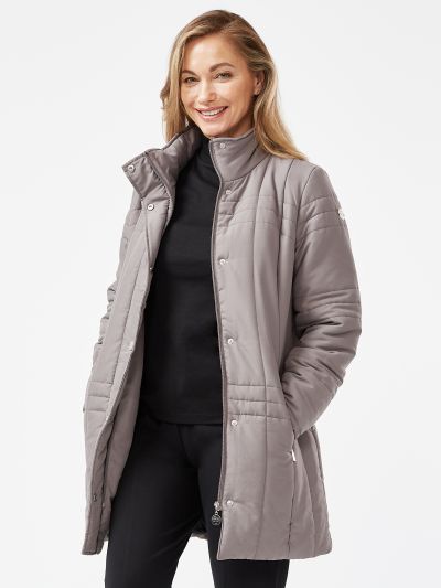 PENNY PLAIN  Mink Quilted Coat