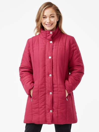 PENNY PLAIN Long Berry Quilt Coat