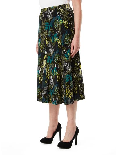 TIGI  Tropical Leaf Print Skirt -short